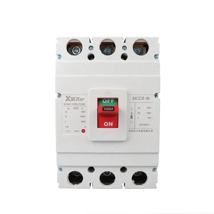 1600 Amp 3-polet Mccb med hjælpekontakter